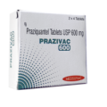 Купить Празиквантел Бильтрицид (Prazivac \ Zerquan, аналог Дистоцид, Цистицид) табл. 600мг №8 в Москве