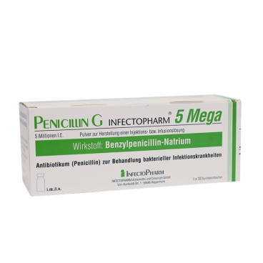 Купить Инфектоциллин (аналог Экстенциллин, Penicillin) 5 млн МЕ 1 фл./уп. в Москве