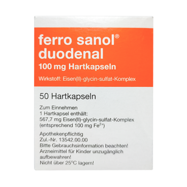 Купить Ферро Санол (Ferro Sanol) 100мг капс №50 в Москве