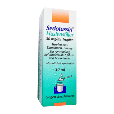 Купить Седотуссин (Sedotussin) 30мг/мл капли для детей от 2-х лет и взр. фл. 30мл в Москве