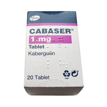 Купить Кабазер (Cabaser, Каберголин Pfizer) 1мг 20 таблеток в Москве