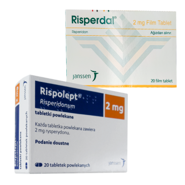 Купить Рисполепт таблетки 2 мг (название Rispolept / Risperdal) 20 шт. в Москве