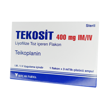 Купить Тейкопланин Текозит :: Tekosit лиофилизат для инъекций 400мг №1 в Москве