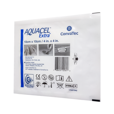 Купить Aquacel Ag Extra, Аквасель с серебром Экстра Гидрофайбер повязка 10х10см №1 в Москве