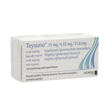 Купить Тейсуно (Teysuno) капс. 15 мг/4,35 мг/11,8 мг №126 в Москве