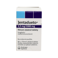 Купить Джентадуэто (Jentadueto) 2,5мг 1000мг №90 в Москве