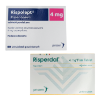 Купить Рисполепт таблетки 4мг (название Rispolept / Risperdal) №20 в Москве