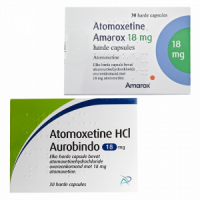 Купить Атомоксетин HCL капс. 18 мг Европа :: Аналог Когниттера :: Aurobindo/Glenmark/Amarox №30 в Москве