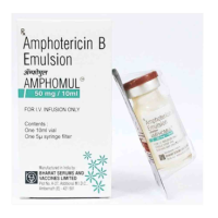 Купить Амфотерицин В :: Amphotericin B Amphomul эмул. для ин. 50мг/10мл (Индия) №1 в Москве